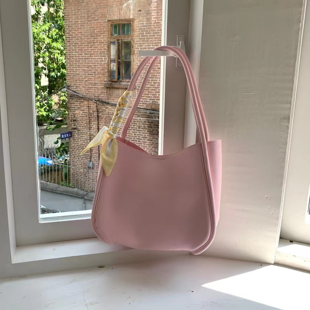 Wholesale PU Solid Color Shoulder Small Square Bag